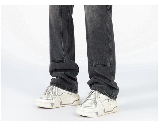 Jeans de Corte Acampanado Estilo Logging Americana para Hombre - Image 8
