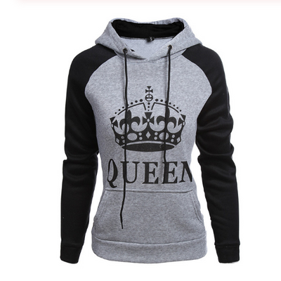 Sudadera Estampada con Capucha para Parejas