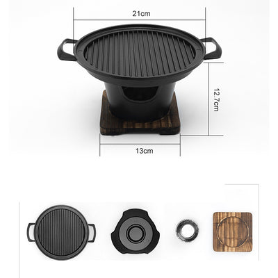 Parrilla BBQ Portátil sin Humo con Quemador de Alcohol - Image 10