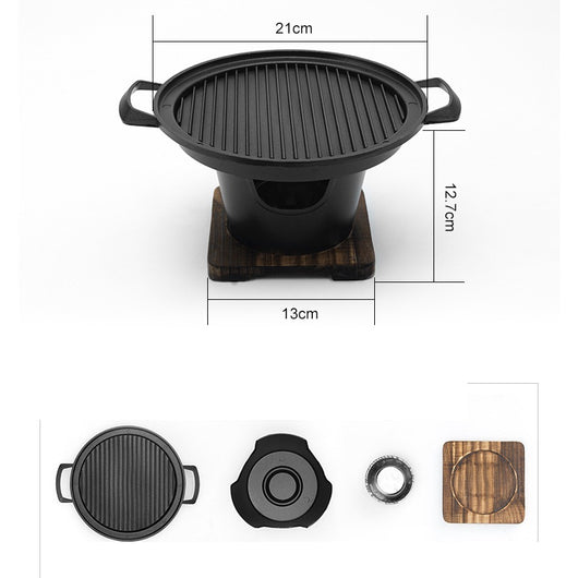 Parrilla BBQ Portátil sin Humo con Quemador de Alcohol - Image 10