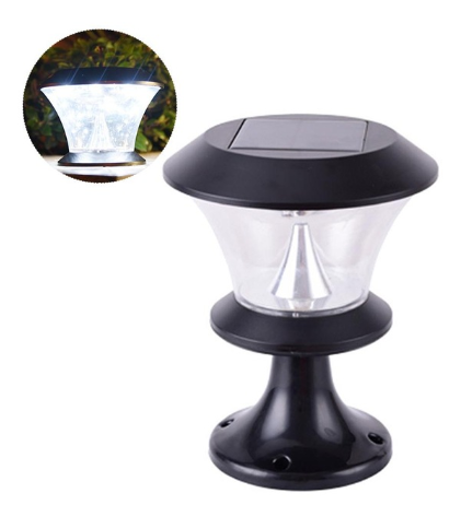 Faro Solar Redondo con 8 LEDs para Columnas - Image 13