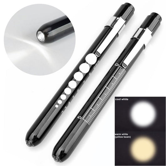 Linterna Médica LED Multicolor - Luz Blanca y Amarilla para Diagnóstico Profesional