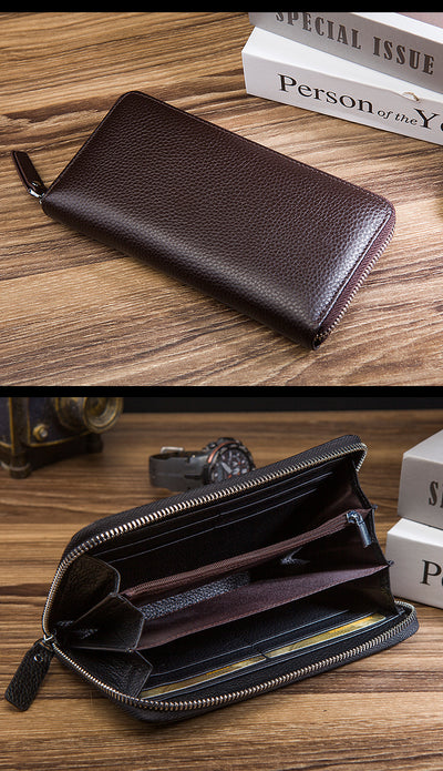 Billetera Larga de Cuero Genuino Premium - Portamonedas Ejecutivo - Image 10