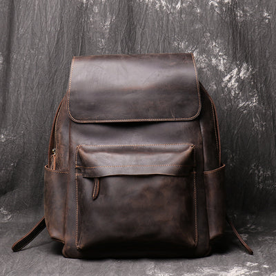 Mochila de Cuero Estilo Retro - Image 14
