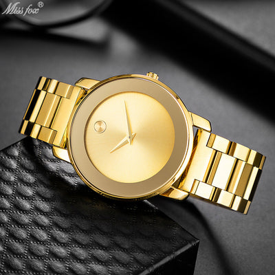Reloj de Negocios Ultra Delgado para Hombre en Acero Inoxidable con Movimiento de Cuarzo