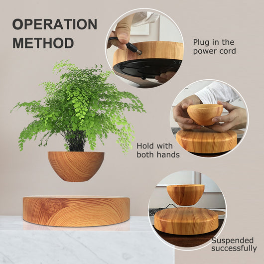 Maceta Flotante Magnética - Adorno Decorativo Moderno para Escritorio - Image 11