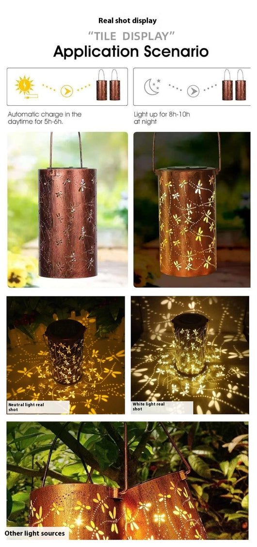 Lámpara Solar Colgante Decorativa para Patio - Resistente al Agua - Image 8