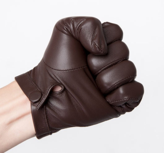 Guantes de Piel de Oveja Forrados en Polar para Hombre - Cálidos y Resistentes - Image 8