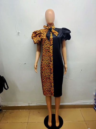 Blusa Estampado Leopardo con Mangas Globo - Tallas Grandes - Image 7