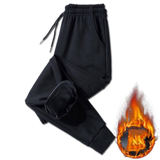 Pantalones Casuales Deportivos de Lana Cachemir Gruesa para Hombre - Image 11