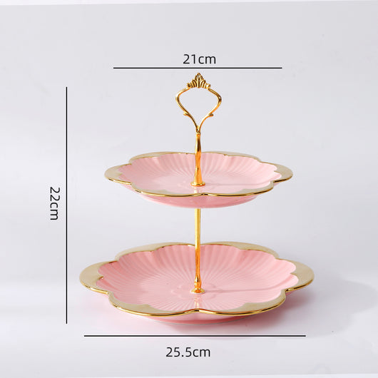 Plato de Frutas Multicapa de Cerámica Lujo Minimalista para Sala - Image 6