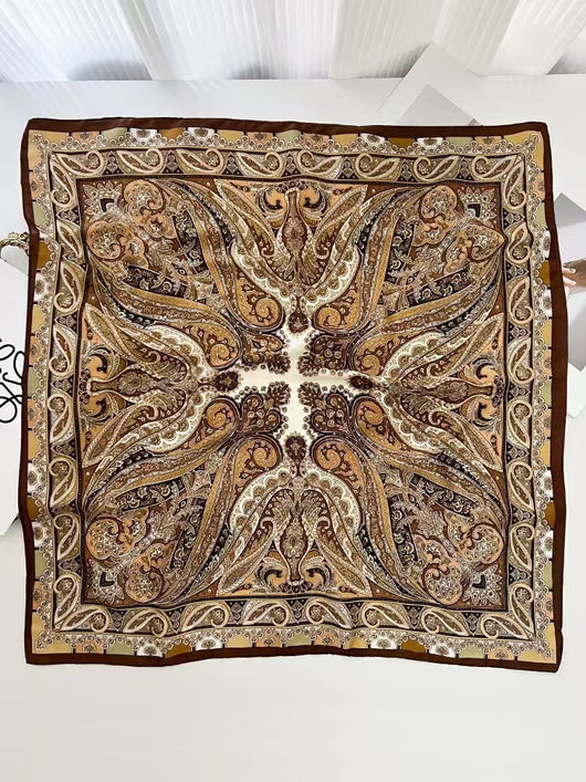 Pañuelo de Seda Protección Solar - Cuello Versátil y Sujetador de Cabello - Image 76