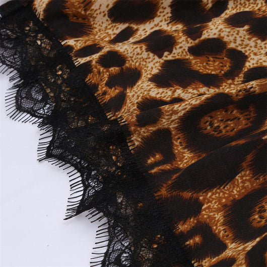 Camisón Mujer Estampado Leopardo con Cintas Ajustables - Image 6