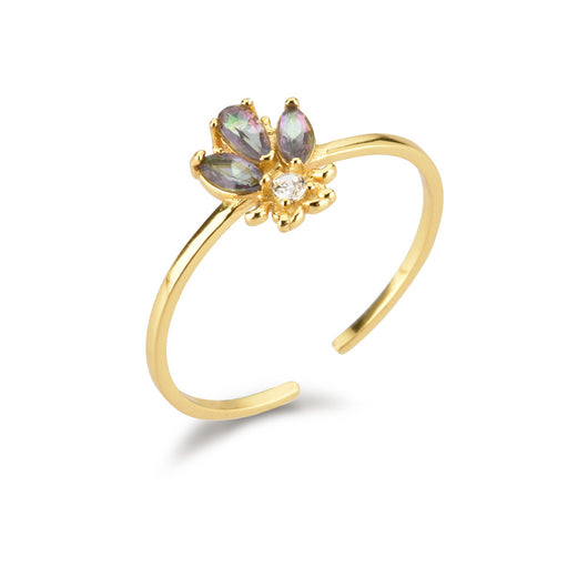 Anillo Ajustable de Plata Esterlina con Diseño de Colmena de Abeja - Image 5