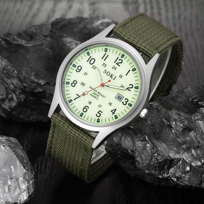 Reloj Casual para Hombre con Correa de Nylon Tejido - Image 4