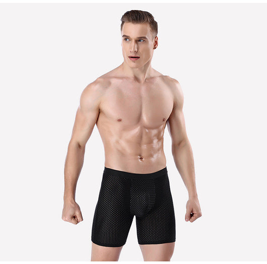 Bóxer Largo Deportivo de Malla Transpirable para Hombre - Image 5