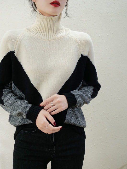 Suéter Cuello Alto de Lana Merino - Prenda Base Versátil - Image 4
