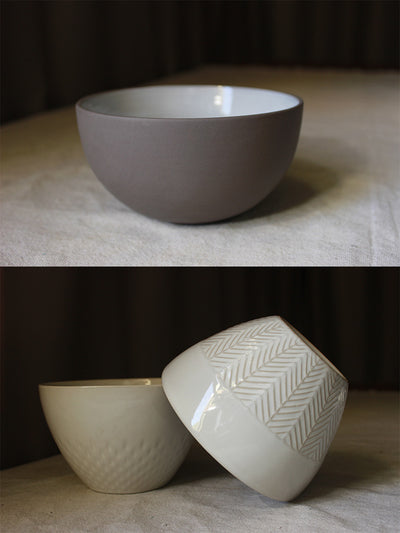 Tazón de Fideos Instantáneos Estilo Retro con Relieve de Cerámica Esmaltada - Image 31