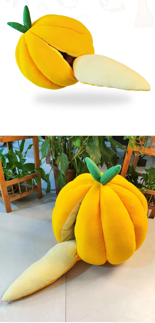 Cama Nido Cálida para Gatos - Casa Tipo Calabaza Cerrada con Bolsa de Dormir - Image 19