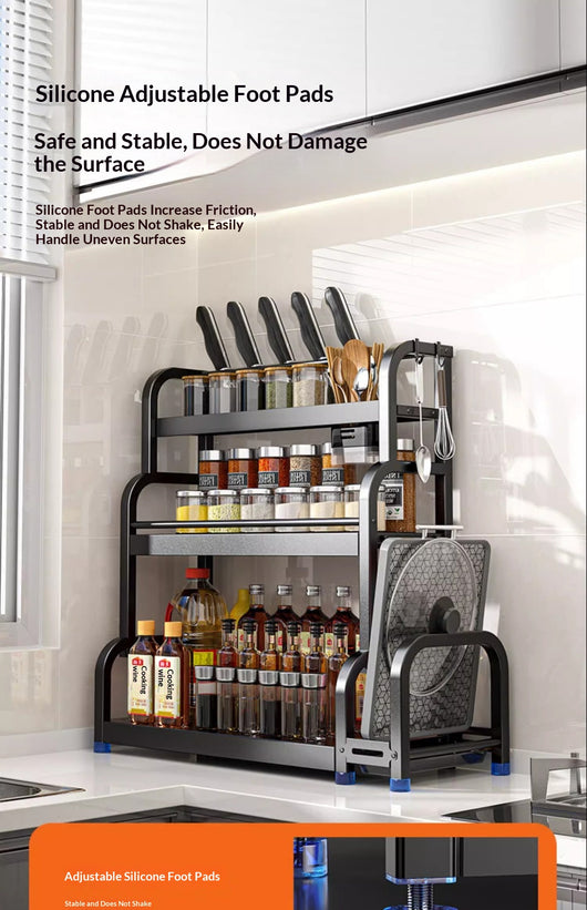 Estantería de Almacenamiento para Cocina - Organizador de Piso - Image 25