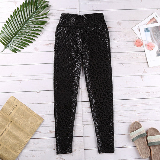 Leggins Brillantes con Estampado de Leopardo - Image 11