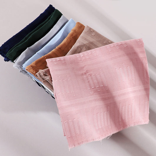 Pañuelo Hijab Premium Tie-Dye Degradado con Estampado Arrugado