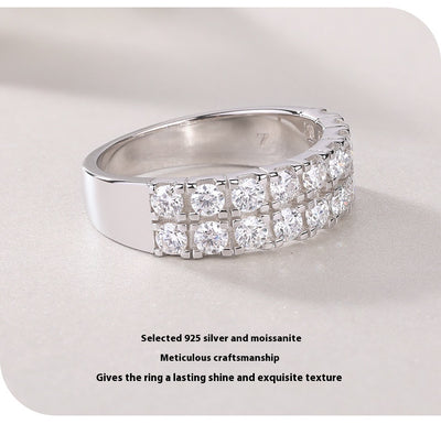 Anillo de Plata Esterlina S925 con Moissanita - Lujo Accesible para Influencers - Image 11