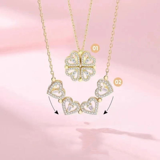Collar Clavícula Multibanda con Diamante - Elegancia Moderna para Mujer