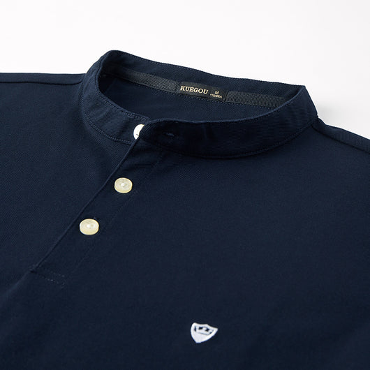 Polo Manga Corta Cuello de Pie para Hombre - Image 3