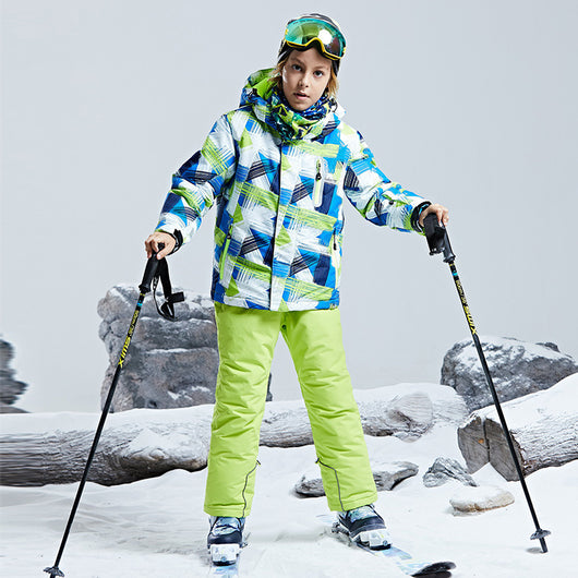 Chaqueta Impermeable para Esquí Infantil - Diseño Versátil para Tabla Simple y Doble - Image 6