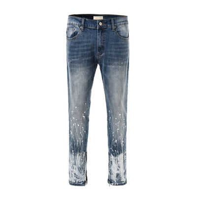 Jeans con Efecto Salpicado de Tinta - Estilo Europeo y Americano - Image 16