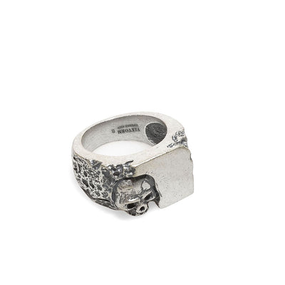 Anillo de Plata 925 Calavera para Hombre Talla Grande - Image 10