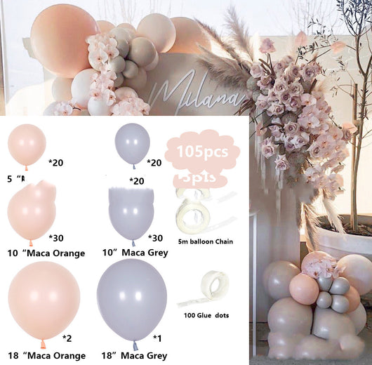 Set de Cadena de Globos Morandi para Cumpleaños - Image 5