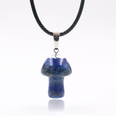 Collar Colgante de Cristal Natural con Forma de Champiñón Mini - Image 4