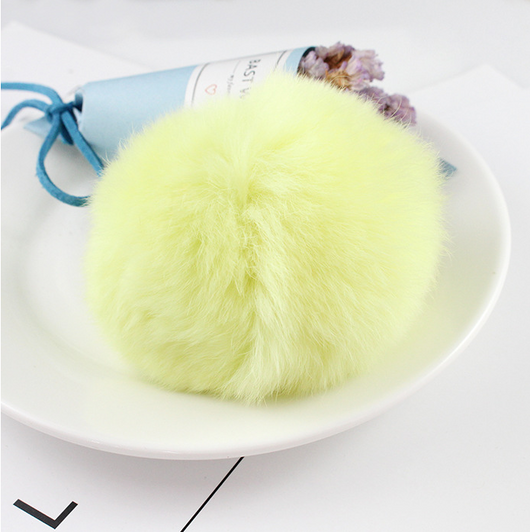 Llavero Pompón de Pelo de Conejo - Accesorio DIY Hecho a Mano - Image 15