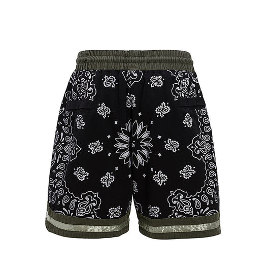 Shorts Casuales Patchwork Flor de Marañón para Hombre - Image 11