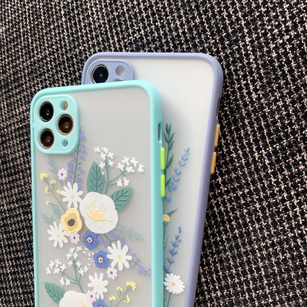 Funda para iPhone de Colores en Contraste con Acabado Esmerilado