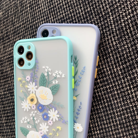 Funda para iPhone de Colores en Contraste con Acabado Esmerilado