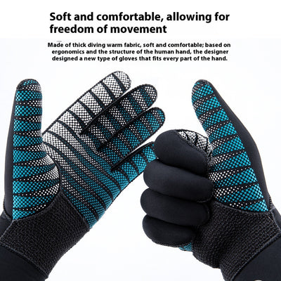 Guantes de Buceo Antideslizantes Resistentes al Desgarre para Invierno - Image 2
