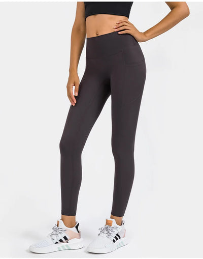Pantalones Deportivos de Talle Alto con Compresión Abdominal para Correr - Image 13