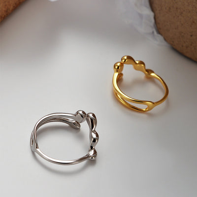 Anillo de Plata Esterlina 925 Diseño Irregular para Mujer - Image 5