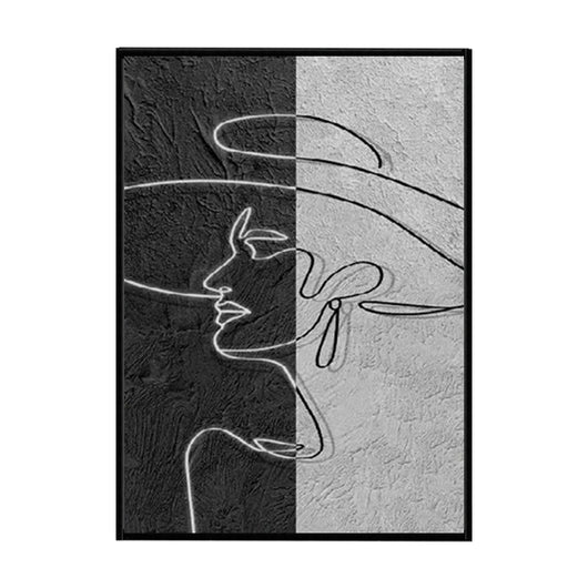 Cuadro Retrato de Mujer Óleo Pintado a Mano - Lienzo Decorativo sin Marco - Image 5