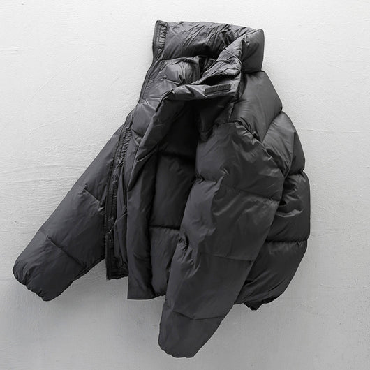 Chaqueta Acolchada con Cuello Alto para Hombre - Image 4
