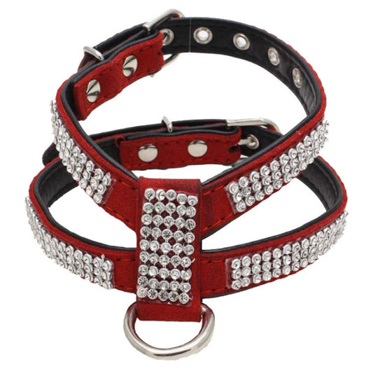 Arnés en K con Strass para Perros Pequeños - Correa de Sujeción Manual - Image 10