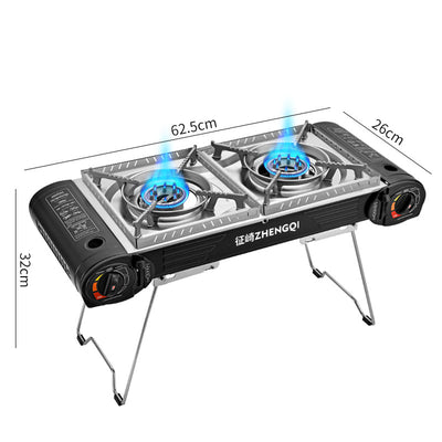 Bandeja de Cocina Portátil Doble Rango para Camping y Asados - Image 3