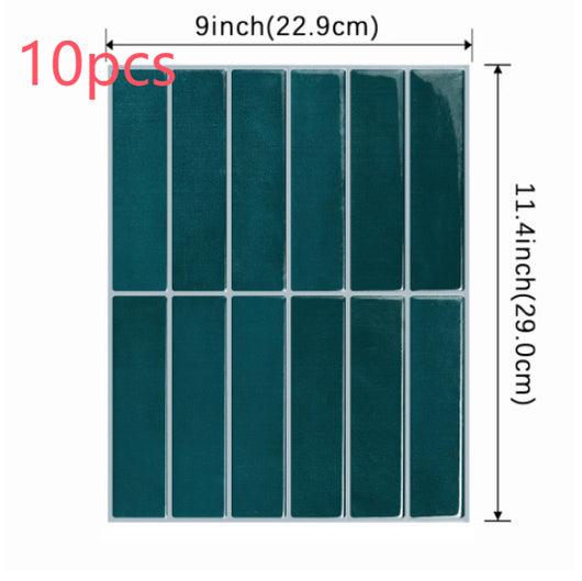 Adhesivo de Pared 3D Estéreo Resistente al Agua y Calor - Papel Tapiz Autoadhesivo para Cocina y Baño - Image 42