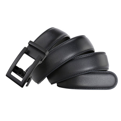 Cinturón de Cuero para Hombre con Hebilla Automática - Doble Capa de Cuero Vacuno - Image 14