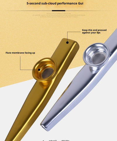 Kazoo Metálico Profesional - Instrumento Compacto para Principiantes - Image 26