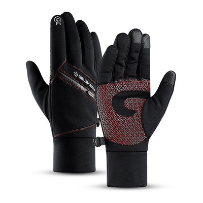Guantes de Invierno para Ciclismo Táctil con Forro de Terciopelo y Cierre - Image 8