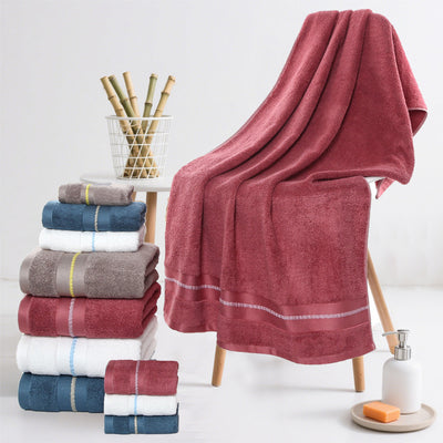 Toalla de Baño Bambú Carbón Activado Extra Gruesa y Absorbente